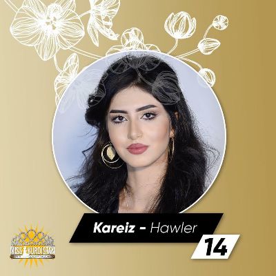 A candidate competing for Miss Kurdistan 2018